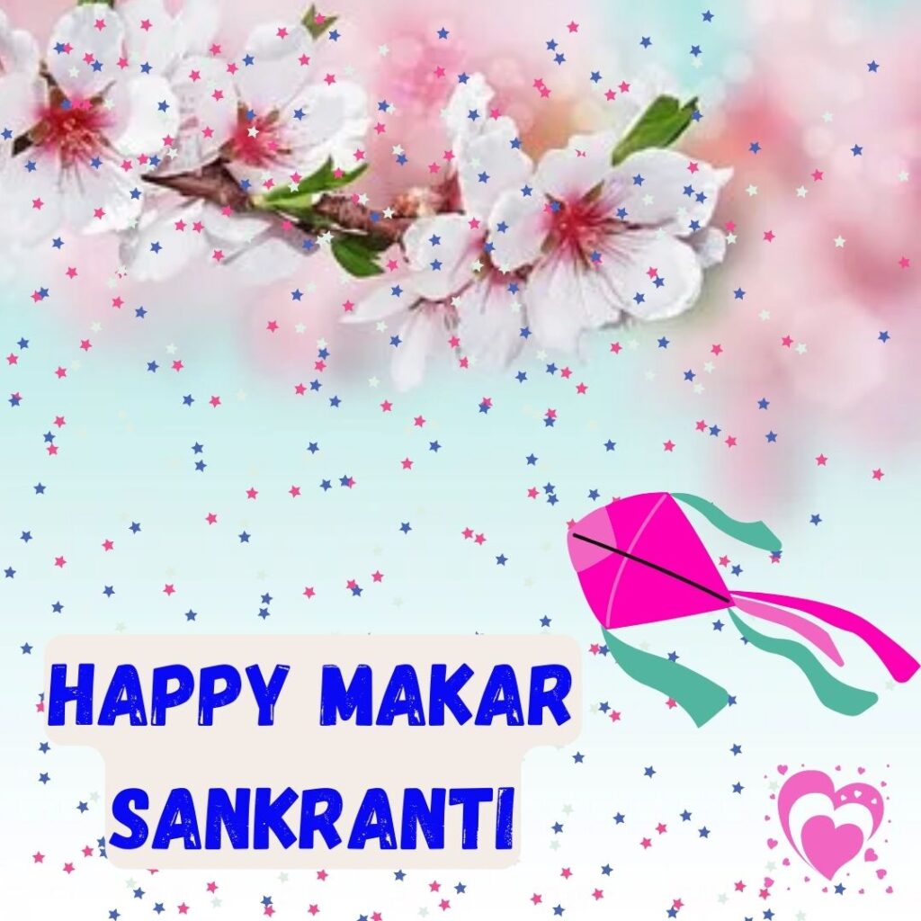 Happy Makar Sankranti Latest Images 2023 || Why and How we celebrate Makar Sankranti branch of flowers