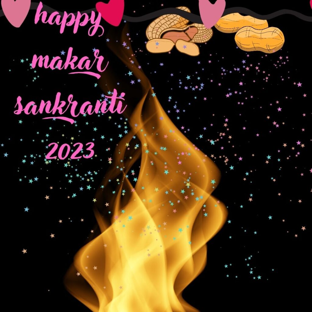 Happy Makar Sankranti Latest Images 2023 || Why and How we celebrate Makar Sankranti fire with peanuts