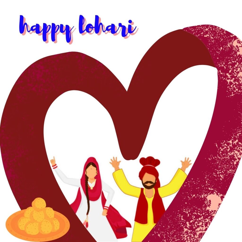 Celebrating Lohri 2023: The Festival of Joy and Thanksgiving in Punjab happy lohari heart in