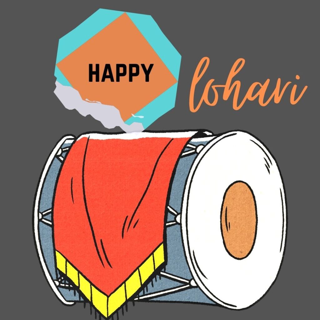Celebrating Lohri 2023: The Festival of Joy and Thanksgiving in Punjab happy lohari large drum