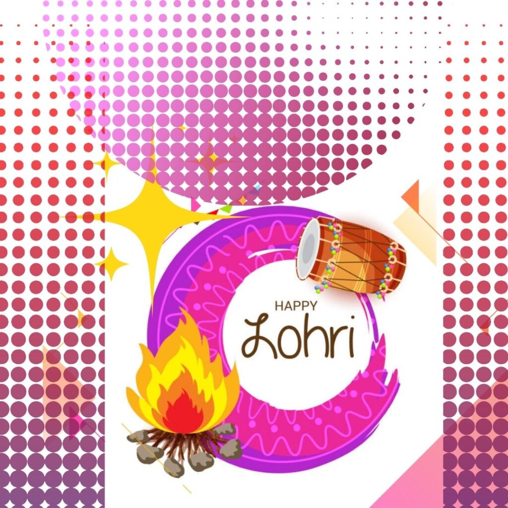 Celebrating Lohri 2023: The Festival of Joy and Thanksgiving in Punjab happy lohari pink cercile