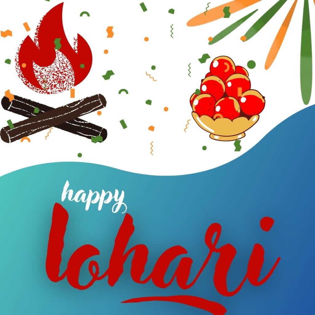 Celebrating Lohri 2023: The Festival of Joy and Thanksgiving in Punjab happy lohari sky blue corner