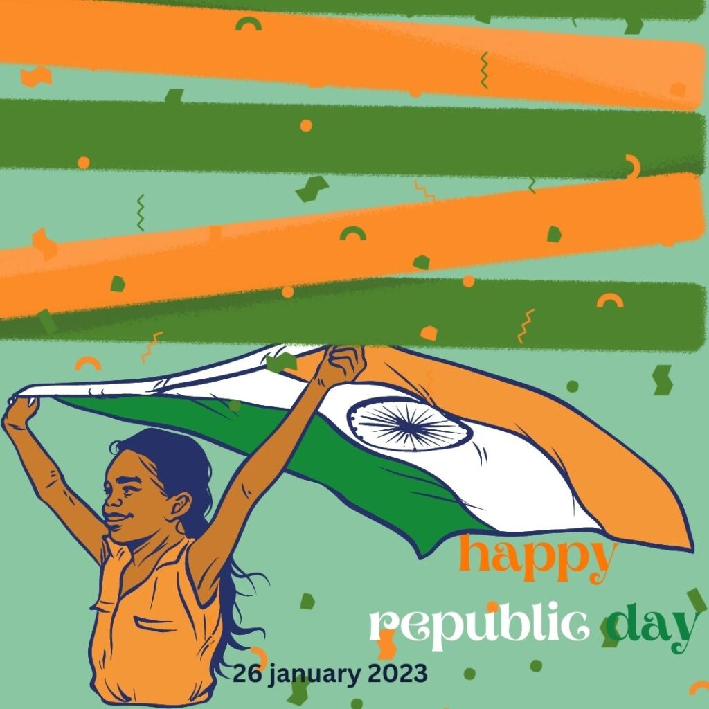 Celebrating Republic Day 26 January in India: How to A Look at the History and Meaning Behind the National Holiday: want to change it happy republic day a girl runing