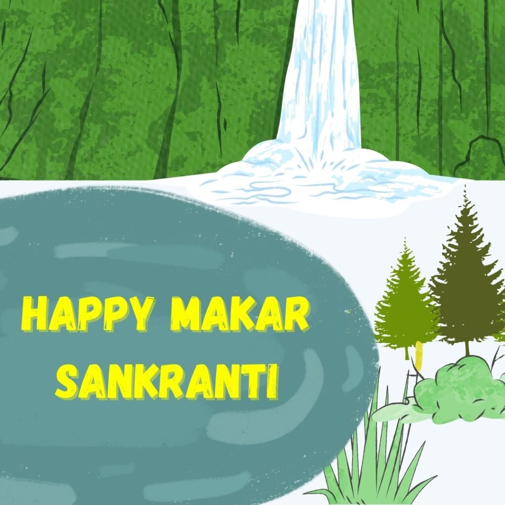 Happy Makar Sankranti Latest Images 2023 || Why and How we celebrate Makar Sankranti water fall
